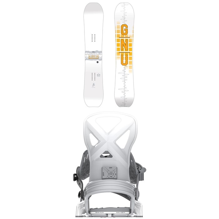 GNU - Upgrade C2E Snowboard + Bent Metal Anvil Snowboard Bindings 2026