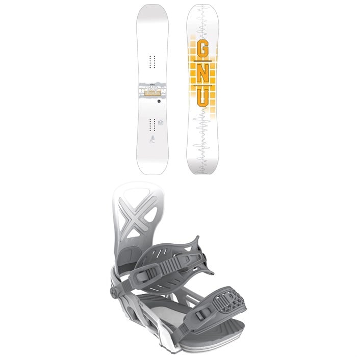 GNU - GNU Upgrade C2E Snowboard + Bent Metal Anvil Snowboard Bindings 2026