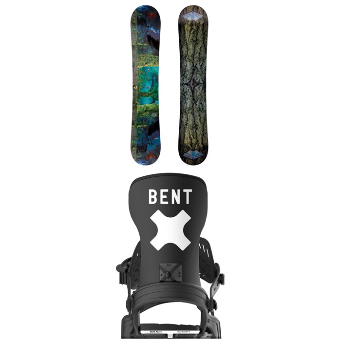 GNU - Finest Asym C2X Snowboard + Bent Metal Axtion Snowboard Bindings 2026
