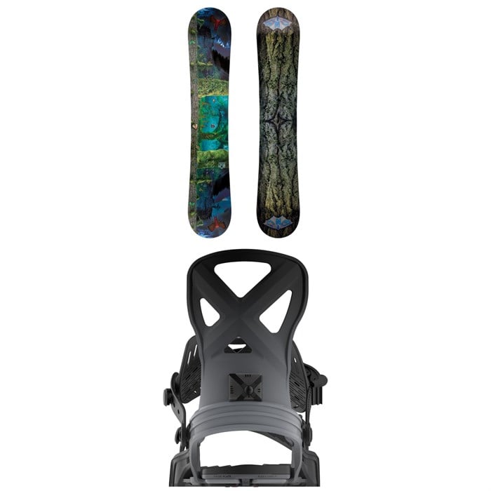 GNU - Finest Asym C2X Snowboard + Bent Metal Anvil Snowboard Bindings 2026