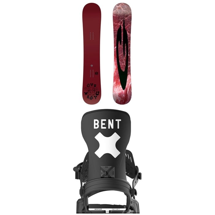 GNU - GNU Wagyu C3 Snowboard + Bent Metal Axtion Snowboard Bindings 2026