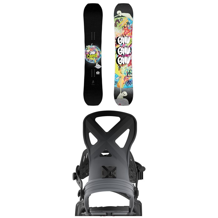 GNU - C-Money C3 Snowboard + Bent Metal Anvil Snowboard Bindings 2026