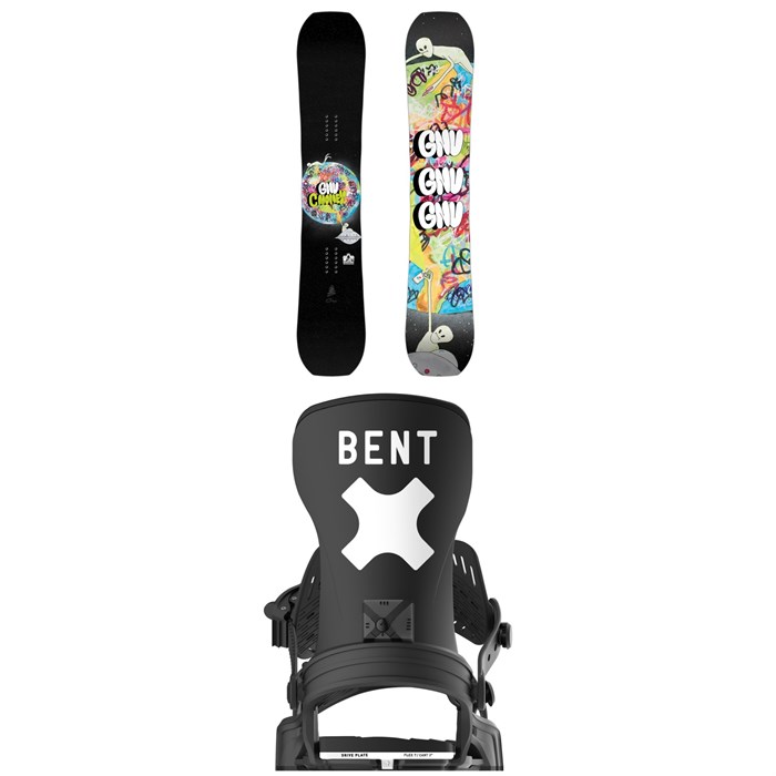 GNU - C-Money C3 Snowboard + Bent Metal Axtion Snowboard Bindings 2026