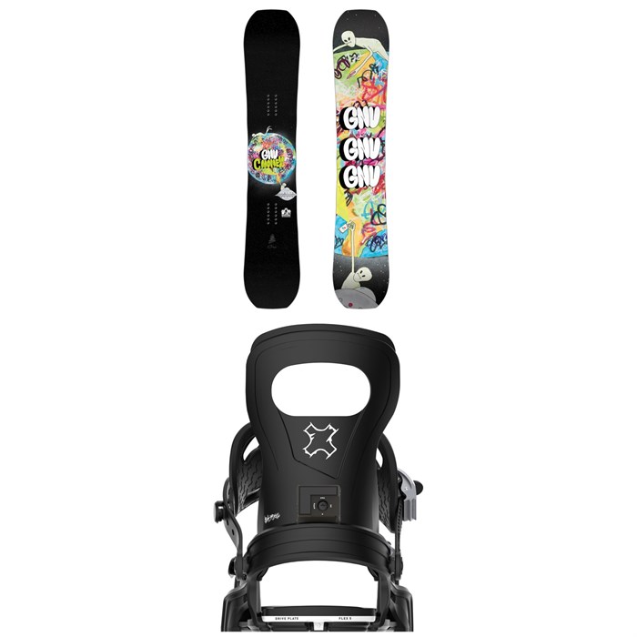 GNU - C-Money C3 Snowboard + Bent Metal Joint Snowboard Bindings 2026