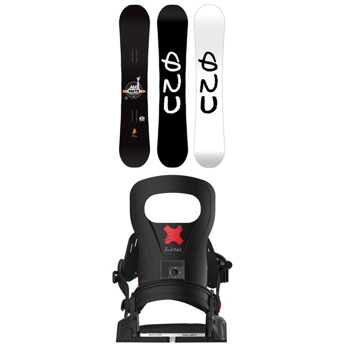 GNU - Facts BTX Snowboard + Bent Metal Logic Snowboard Bindings 2026