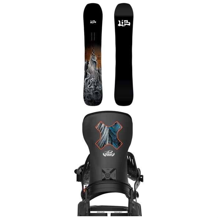 Lib Tech - Lib Tech Skunk Ape C2X Snowboard + Bent Metal Transfer Snowboard Bindings 2026