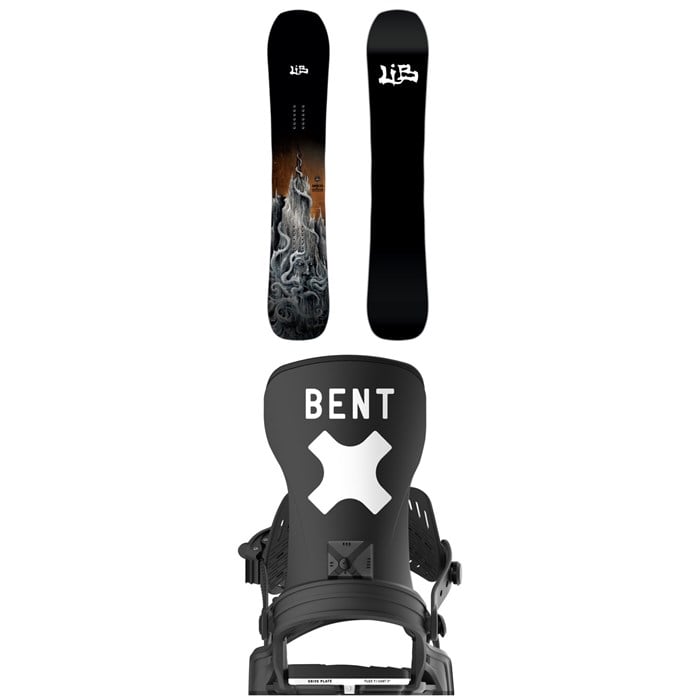 Lib Tech - Lib Tech Skunk Ape C2X Snowboard + Bent Metal Axtion Snowboard Bindings 2026