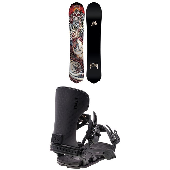 Lib Tech - Lib Tech Mayhem Rocket C3 Snowboard + Bent Metal Solution Snowboard Bindings 2026