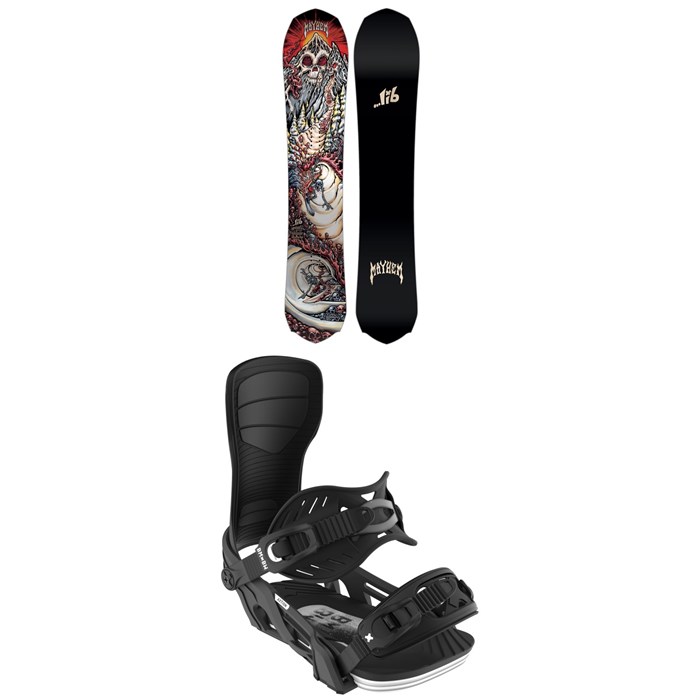 Lib Tech - Mayhem Rocket C3 Snowboard + Bent Metal Axtion Snowboard Bindings 2026