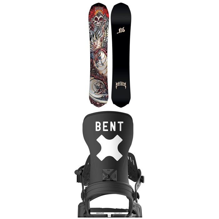 Lib Tech - Lib Tech Mayhem Rocket C3 Snowboard + Bent Metal Axtion Snowboard Bindings 2026