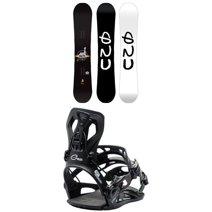 GNU - Facts BTX Snowboard + Cheeter Snowboard Bindings 2026