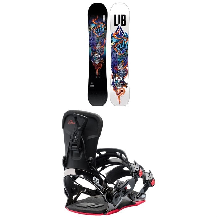 Lib Tech - Lib Tech Terrain Wrecker C2X Snowboard + GNU Freedom Snowboard Bindings 2026