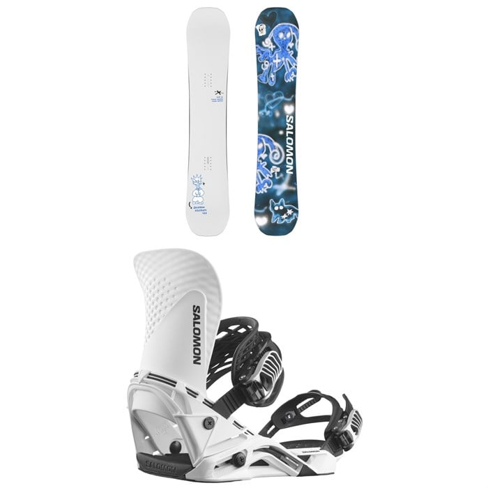 Salomon - Salomon Abstract Snowboard + Hologram Snowboard Bindings 2026