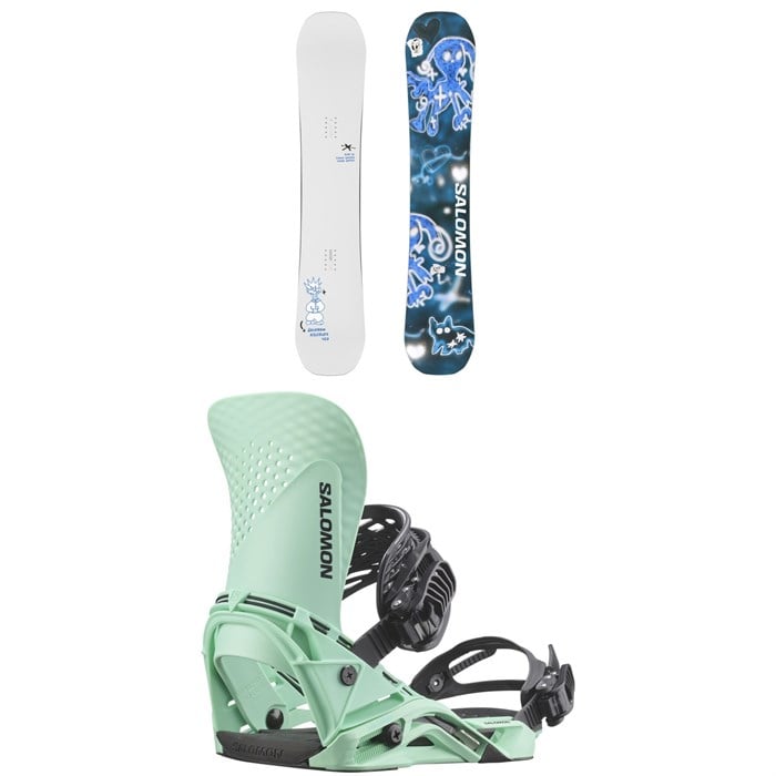 Salomon - Salomon Abstract Snowboard + Hologram Snowboard Bindings 2026