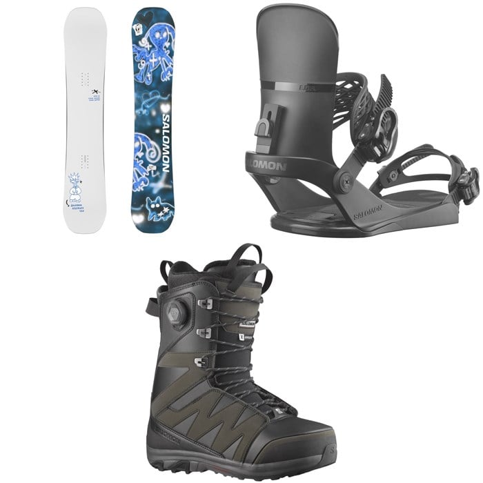 Salomon - Salomon Abstract Snowboard + EDB Snowboard Bindings + X Approach Lace SJ Boa Snowboard Boots 2026