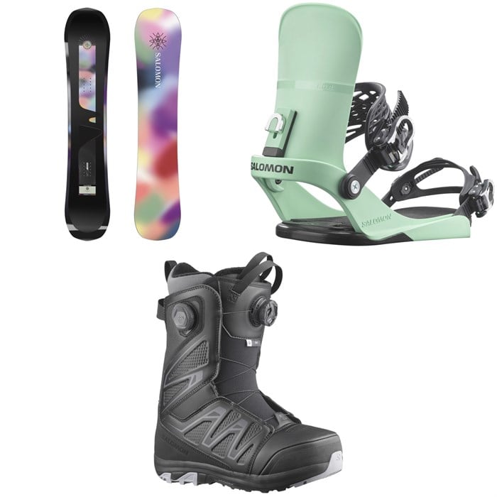 Salomon - Salomon Wonder Snowboard + EDB Snowboard Bindings + Ivy BOA SJ Snowboard Boots - Women's 2026