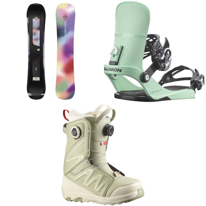 Salomon - Salomon Wonder Snowboard + EDB Snowboard Bindings + Ivy BOA SJ Snowboard Boots - Women's 2026