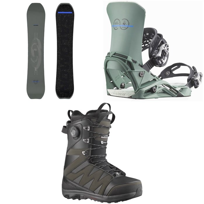 Salomon - Salomon Highpath Snowboard + District Pro Snowboard Bindings + X Approach Lace SJ Boa Snowboard Boots 2026