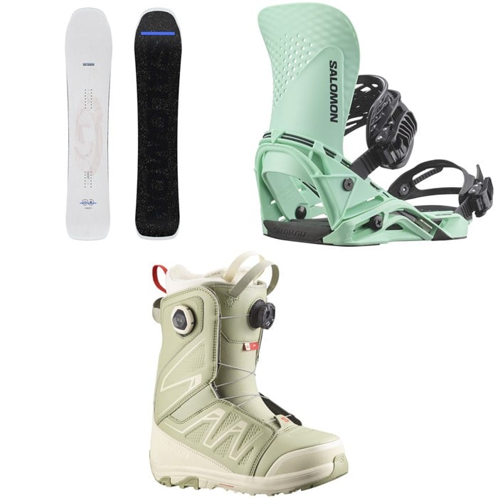 Salomon - Salomon Jetstream Snowboard + Hologram Snowboard Bindings  + Ivy BOA SJ Snowboard Boots - Women's 2026