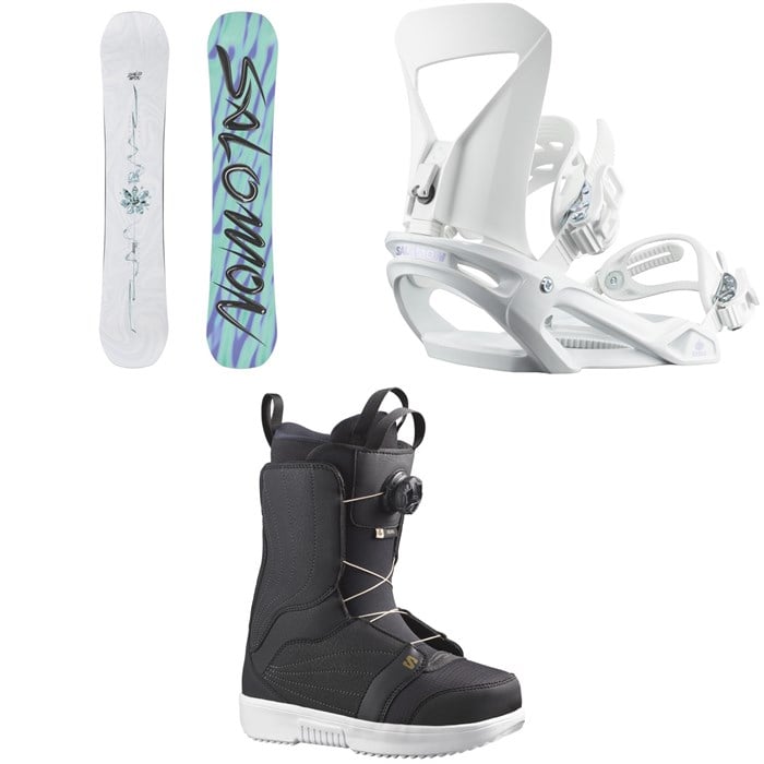 Salomon - Salomon Oh Yeah Snowboard + Spell Snowboard Bindings + Pearl Boa Snowboard Boots - Women's 2026