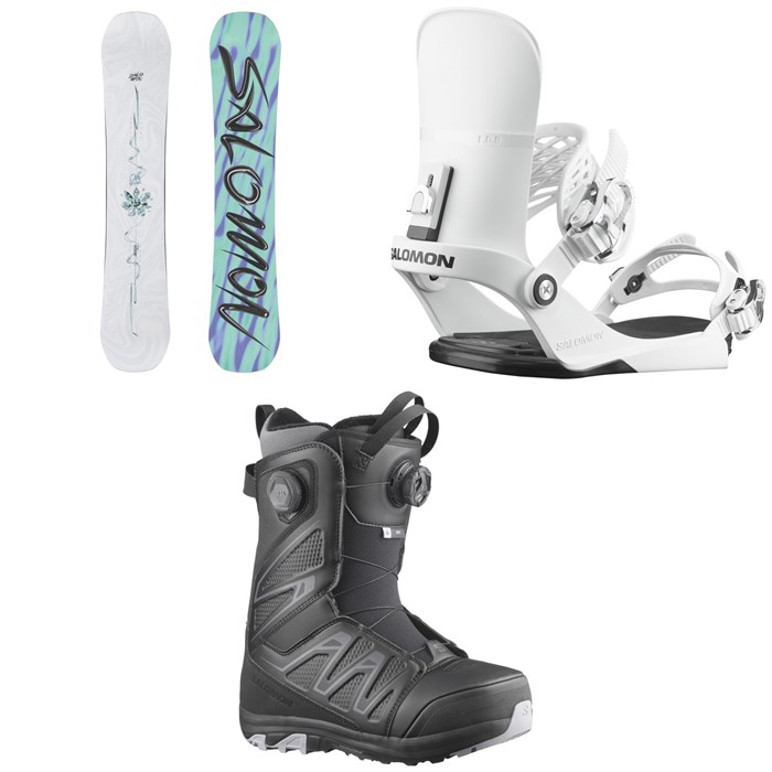 Salomon - Salomon Oh Yeah Snowboard + EDB Snowboard Bindings + Ivy BOA SJ Snowboard Boots - Women's 2026