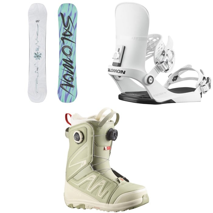 Salomon - Salomon Oh Yeah Snowboard + EDB Snowboard Bindings + Ivy BOA SJ Snowboard Boots - Women's 2026