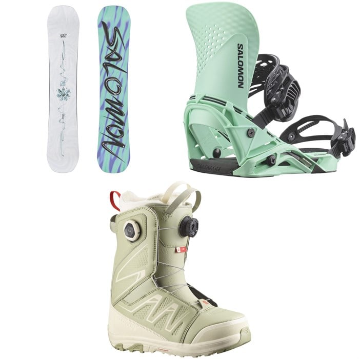 Salomon - Salomon Oh Yeah Snowboard + Hologram Snowboard Bindings  + Ivy BOA SJ Snowboard Boots - Women's 2026