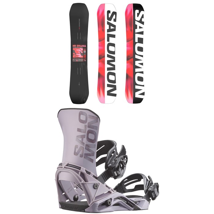 Salomon - Salomon No Drama Snowboard + District Snowboard Bindings - Women's 2026