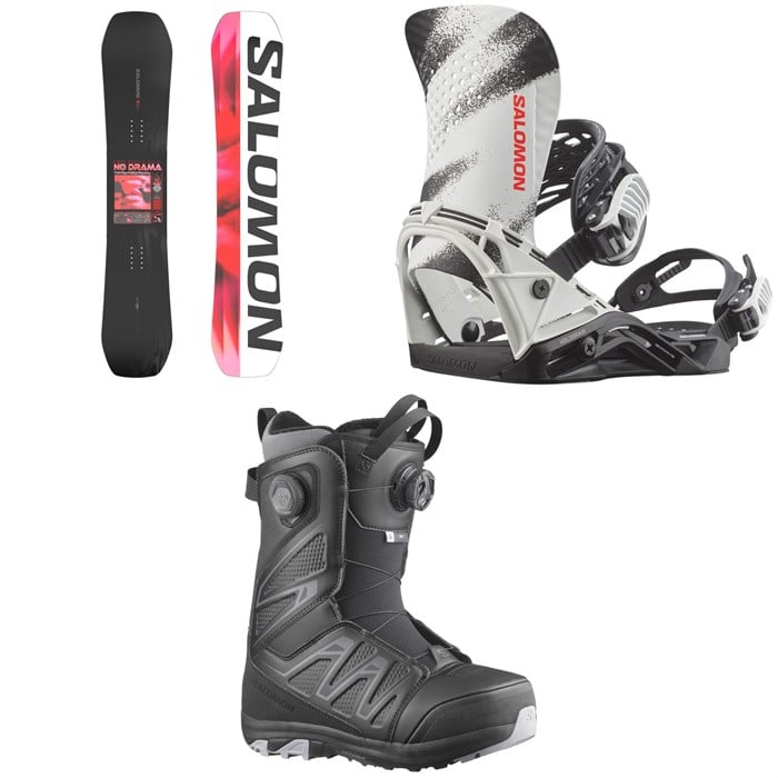 Salomon - Salomon No Drama Snowboard + Hologram Snowboard Bindings  + Ivy BOA SJ Snowboard Boots - Women's 2026