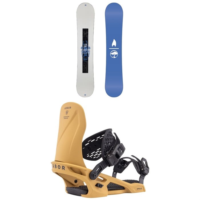Arbor - Arbor Metal Machine Decon Snowboard + Spruce Snowboard Bindings 2026