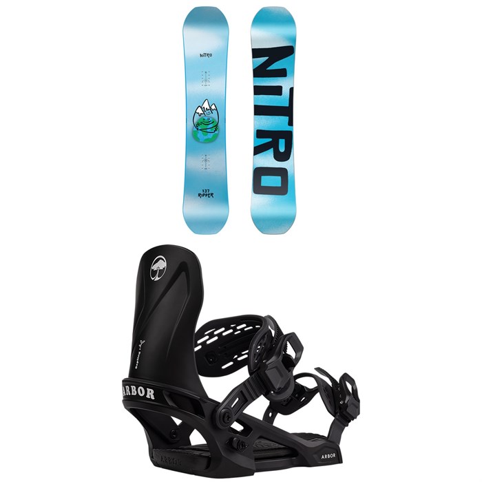 Nitro - Ripper Snowboard + Arbor Sapling Snowboard Bindings - Kids' 2026