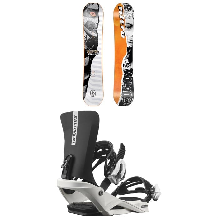 Nitro - Ripper x Volcom Snowboard + Salomon Rhythm Jr Snowboard Bindings - Kids' 2026
