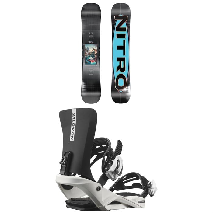 Nitro - Mini Thrills Snowboard + Salomon Rhythm Jr Snowboard Bindings - Kids' 2026