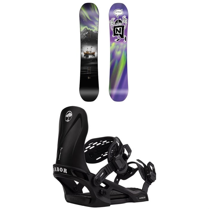 Nitro - Future Team Pro x Marcus Kleveland Snowboard + Arbor Sapling Snowboard Bindings - Kids' 2026