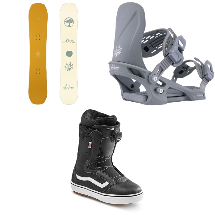 Arbor - Arbor Swoon Decon Snowboard + Acacia Snowboard Bindings + Vans Encore OG Snowboard Boots - Women's 2026