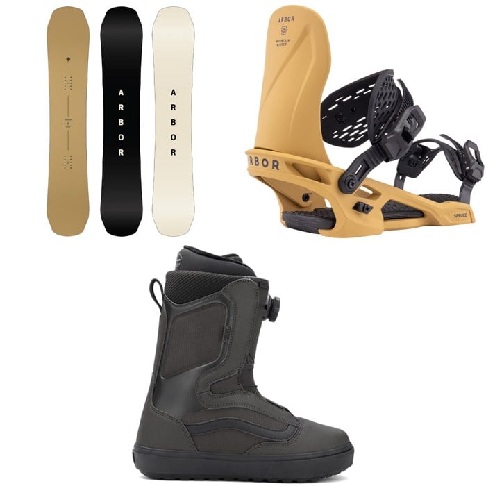 Arbor - Arbor Element Decon Snowboard + Spruce Snowboard Bindings + Vans Aura OG Snowboard Boots 2026