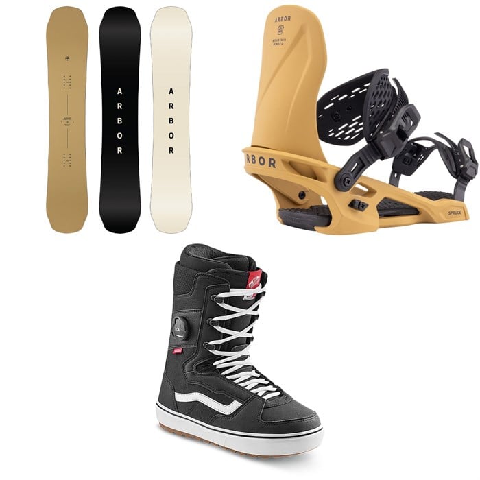 Arbor - Arbor Element Decon Snowboard + Spruce Snowboard Bindings + Vans Invado OG Snowboard Boots 2026