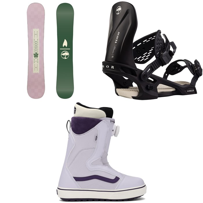 Arbor - Cadence Snowboard + Acacia Snowboard Bindings + Vans Encore OG Snowboard Boots - Women's 2026