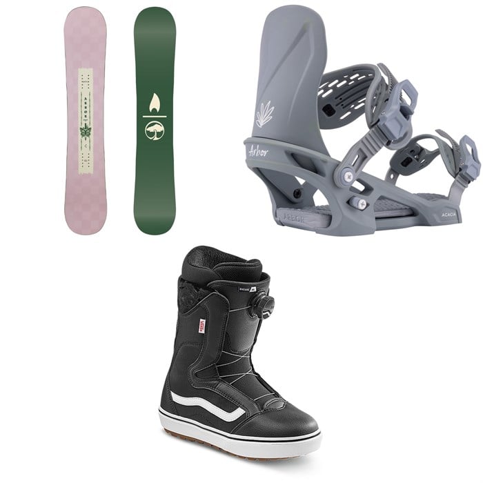 Arbor - Arbor Cadence Snowboard + Acacia Snowboard Bindings + Vans Encore OG Snowboard Boots - Women's 2026