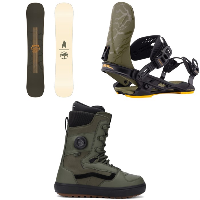 Arbor - Draft Snowboard + Hemlock Snowboard Bindings + Vans Invado OG Snowboard Boots 2026