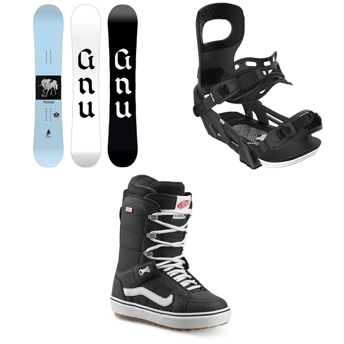 GNU - Fiction BTX Snowboard + Bent Metal Beam Snowboard Bindings + Vans Hi Standard OG Snowboard Boots - Women's 2026