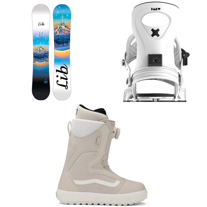 Lib Tech - Glider BTX Snowboard + Bent Metal Metta Snowboard Bindings + Vans Encore OG Snowboard Boots - Women's 2026