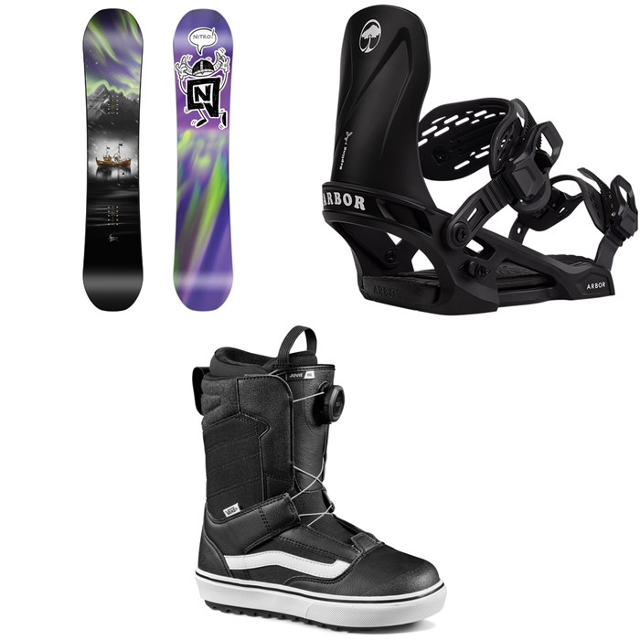 Nitro - Future Team Pro x Marcus Kleveland Snowboard + Arbor Sapling Snowboard Bindings + Vans Juvie OG Snowboard Boots - Kids' 2026