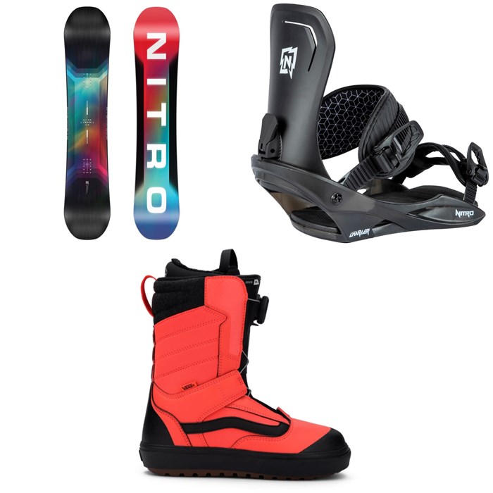 Nitro - Future Team Snowboard + Charger Snowboard Bindings + Vans Juvie OG Snowboard Boots - Kids' 2026