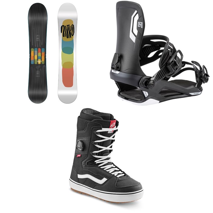 Nitro - Phase Snowboard + Nitro Talent Snowboard Bindings + Vans Invado OG Snowboard Boots 2026