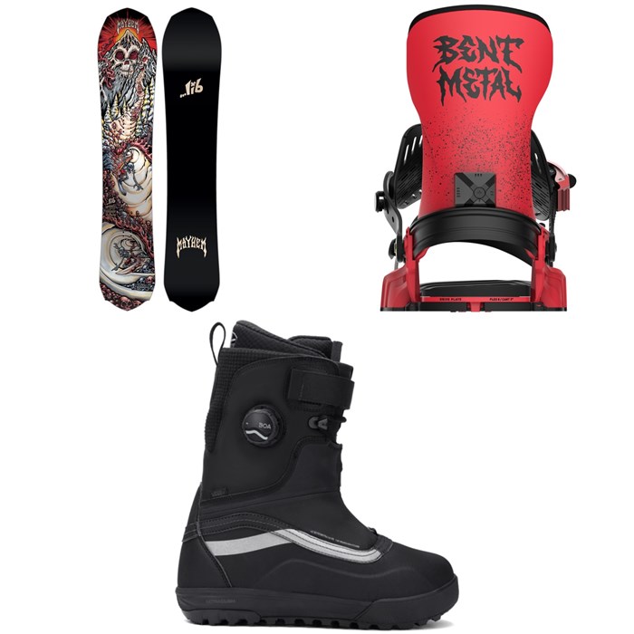 Lib Tech - Lib Tech Mayhem Rocket C3 Snowboard + Bent Metal Transfer Snowboard Bindings + Vans Infuse Snowsurf Snowboard Boots 2026
