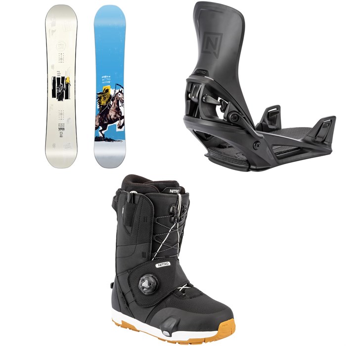 Nitro - T1 Snowboard + Step On Snowboard Bindings + Venture Step On TLS Snowboard Boots 2026