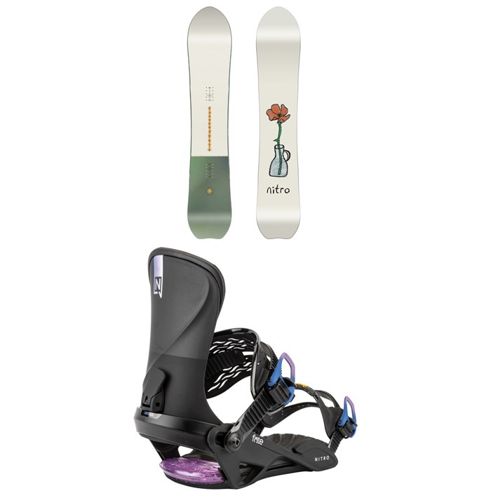 Nitro - Drop Snowboard + Fate Snowboard Bindings - Women's 2026
