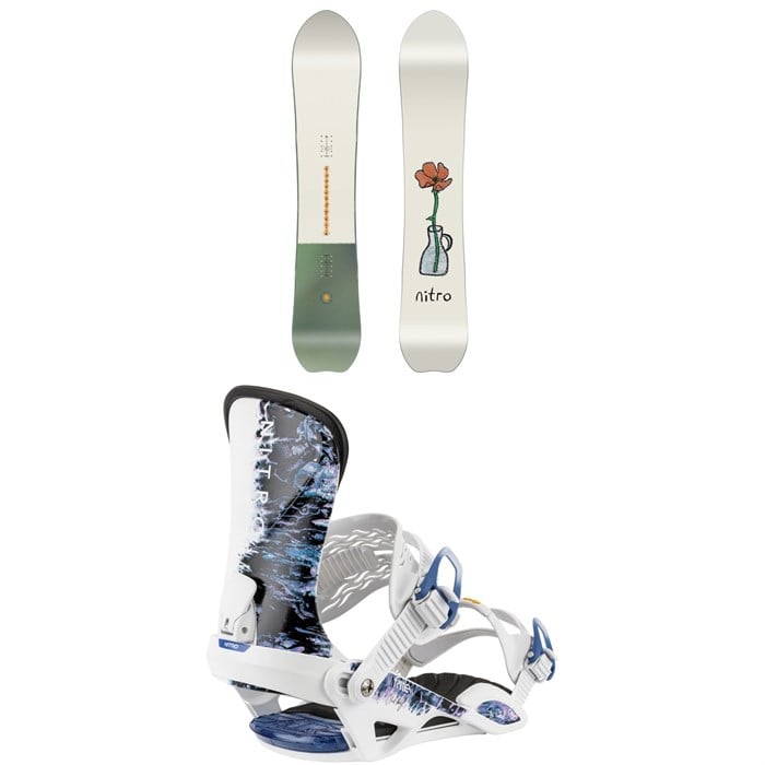 Nitro - Nitro Drop Snowboard + Fate Snowboard Bindings - Women's 2026
