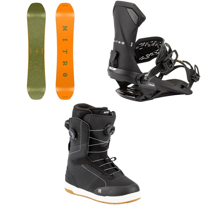 Nitro - Basher Snowboard + Team Snowboard Bindings + Venture Boa Snowboard Boots 2026